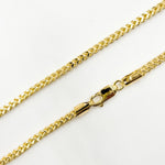 Load image into Gallery viewer, 080HVI2004000. 14K Solid Yellow Gold Franco Hollow Chain Necklace