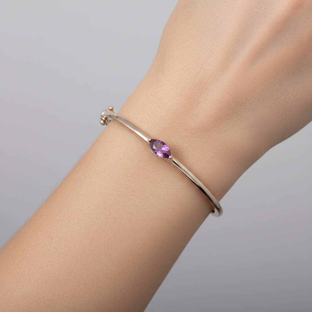 CB97291PS9X5.  14K Pink Sapphire Bangle