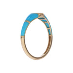 Load image into Gallery viewer, DRN05936TQ. 14k Solid Gold Turquoise and Diamond Fancy Ring