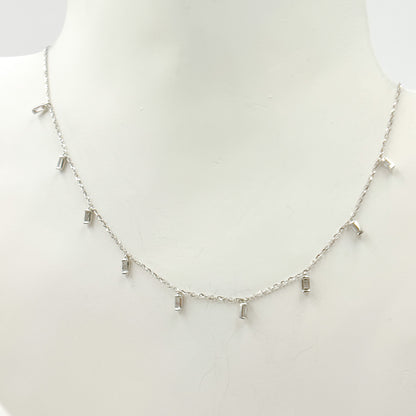 NT401865. 14K Solid Gold Diamond Dangle Necklace