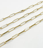 Load image into Gallery viewer, VD042. 14K Solid Gold Paperclip Chain
