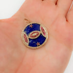 Load image into Gallery viewer, Buy Round Evil Eye and Stars Pendants

