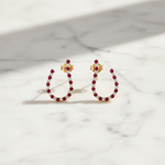 Load image into Gallery viewer, ER417873. 14k Solid Gold Diamond and Gemstone Fancy Earrings