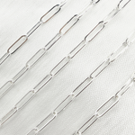 Load image into Gallery viewer, 4002FSS. Sterling Silver Paperclip Flat Link Chain
