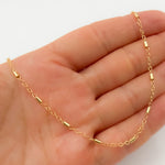 Load image into Gallery viewer, Buy 14K Solid Gold-Filled Satellite Tube Finish Necklace
