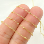 Load image into Gallery viewer, 14k Solid Yellow Gold Satellite Bead Chain. 025R03S4byft
