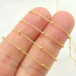 Load image into Gallery viewer, 025R03S4byft. 14k Solid Yellow Gold Satellite Bead Chain
