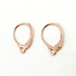 Load image into Gallery viewer, LB0RGP. Rose Gold Plated Plain Leverback with Ring Ear Wire
