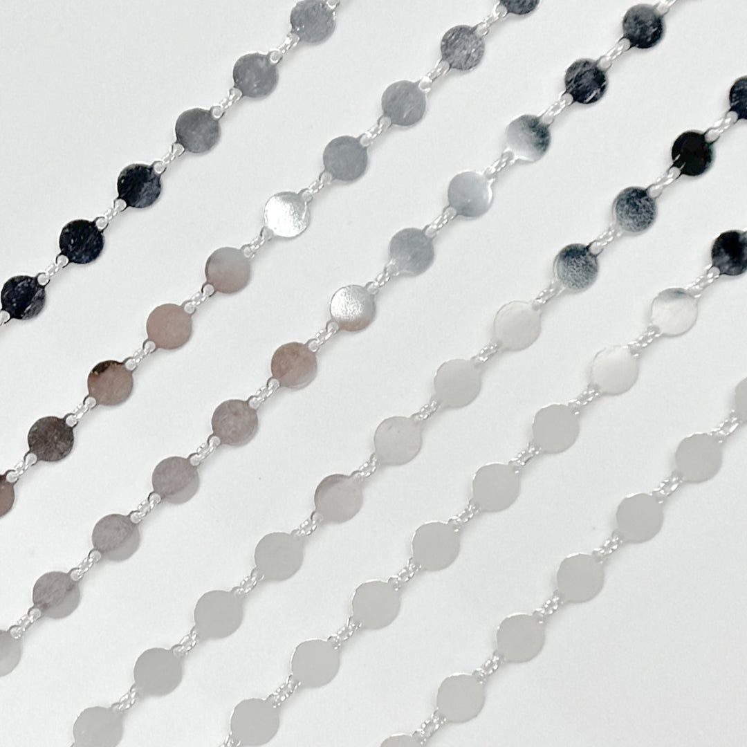 V65SS. Sterling Silver Disc Chain