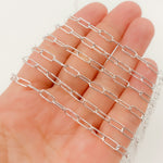 Load image into Gallery viewer, Y138SS. Sterling Silver Round Paperclip Necklace.. Sterling Silver Round Paperclip Necklace
