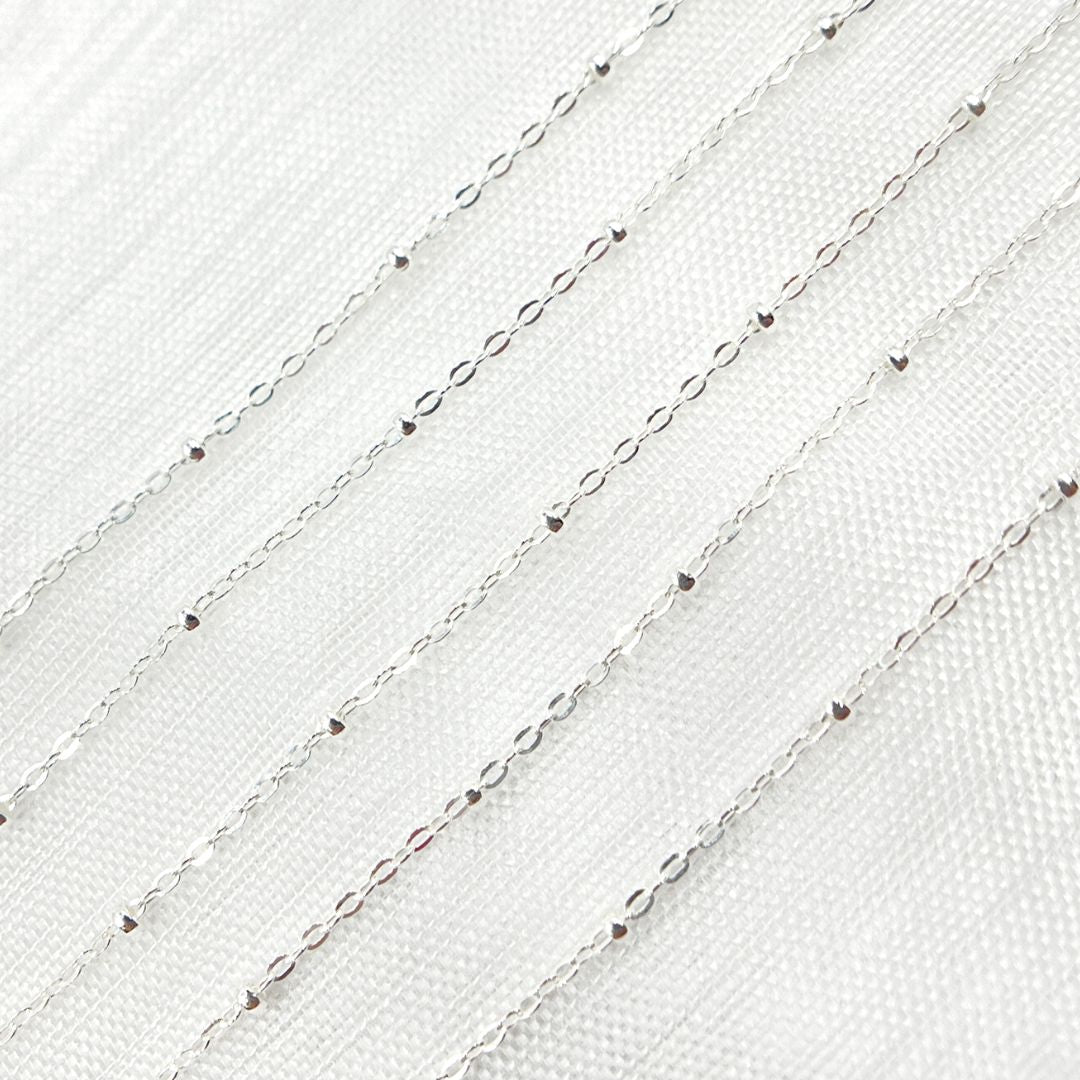 1104SS. Sterling Silver Satellite Chain