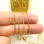 Load image into Gallery viewer, 040GA3BGT2A8L001byFt. 14K Solid Yellow Gold Figaro Link Chain
