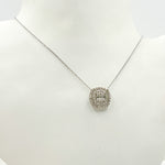 Load image into Gallery viewer, 14K Solid Gold Diamond Square Necklace. TJ0010
