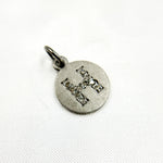 Load image into Gallery viewer, DC068. Diamond Sterling Silver Letter &quot;H&quot; Round Charm
