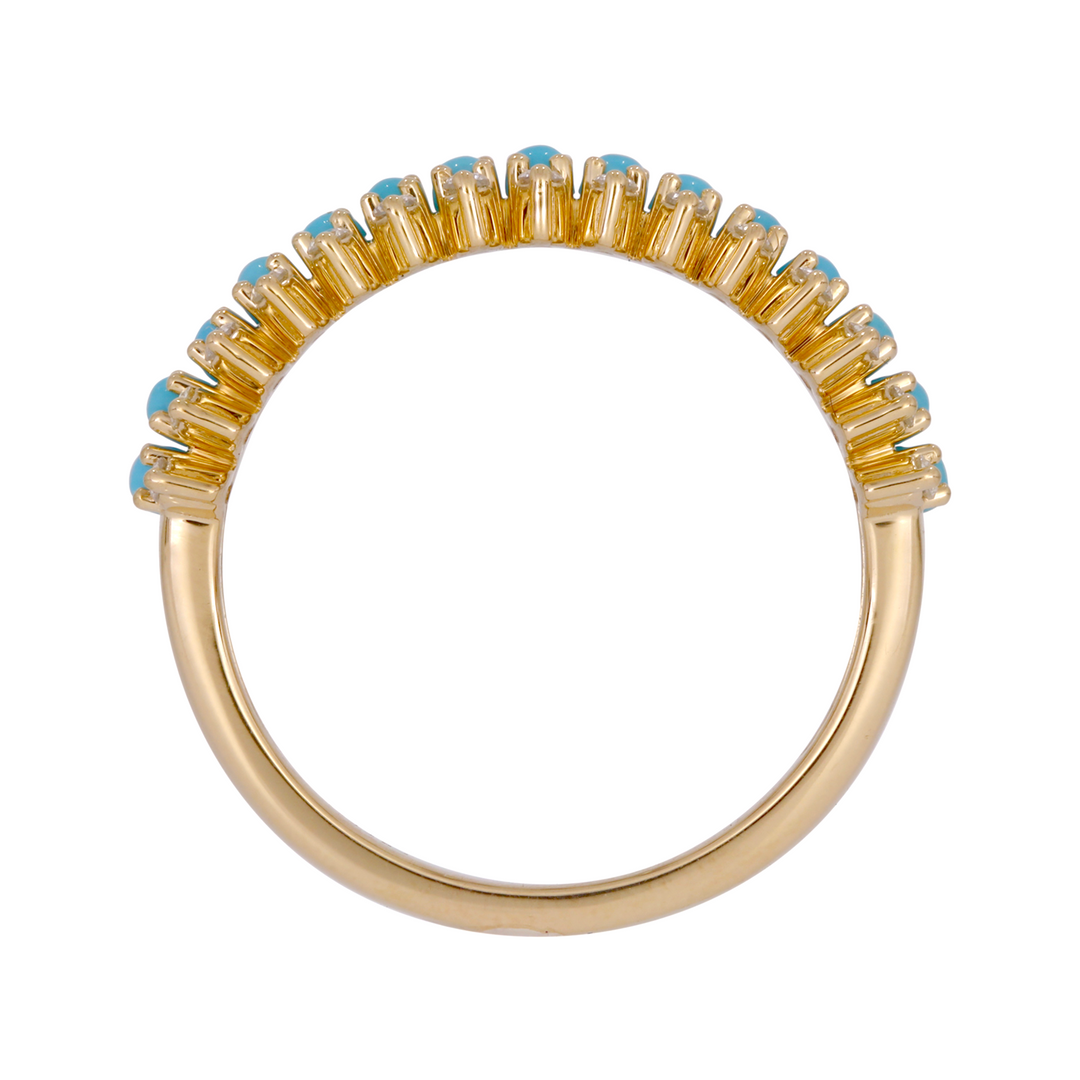 RAE02086. 14K Solid Gold Diamond and Gemstone Ring