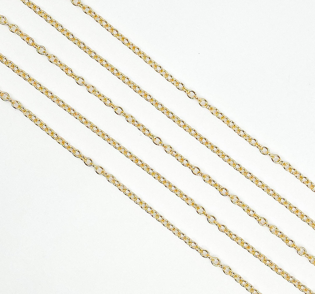 14K Gold Filled Cable Round Link Chain. 2214GF