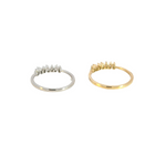 Load image into Gallery viewer, 14k Solid Gold Baguette Diamond Bars Ring. RN406669
