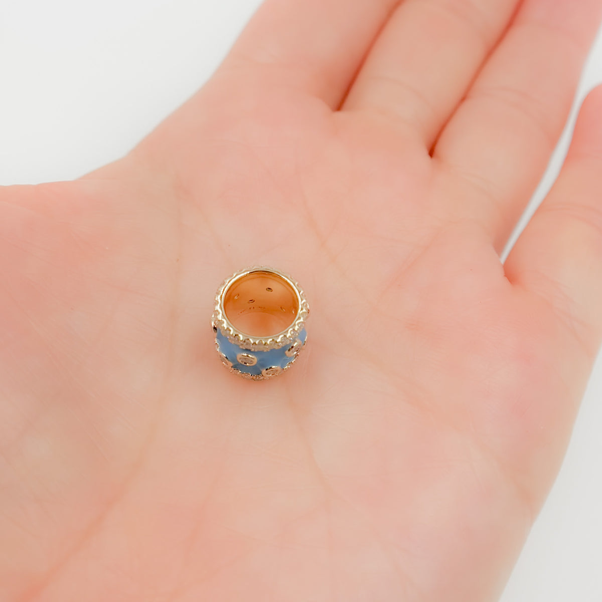 Buy 14K Solid Gold Fancy Ring Charm