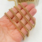 Load image into Gallery viewer, Y2GP. Gold Plated 925 Sterling Silver Hollow Round Curb Chain
