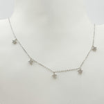 Load image into Gallery viewer, 14K Solid Gold Diamond Star Dangle Necklace. NT403713

