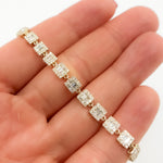 Load image into Gallery viewer, BFM60864. 14K Solid Yellow Gold Diamond Bracelet