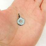 Load image into Gallery viewer, DC534A. Diamond Sterling Silver Round Star Enamel Charm
