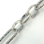 Load image into Gallery viewer, V168OX. Oxidized Sterling Silver Paperclip Chain
