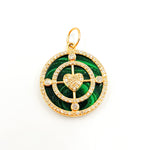 Load image into Gallery viewer, 14K Gold Round Heart Pendant