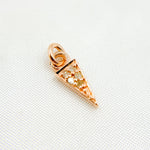 Load image into Gallery viewer, DC351. Diamond Silver Mini Spike Charm
