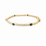 Load image into Gallery viewer, BR402701. 14K Gold Natural Blue Sapphire &amp; Diamond Bracelet