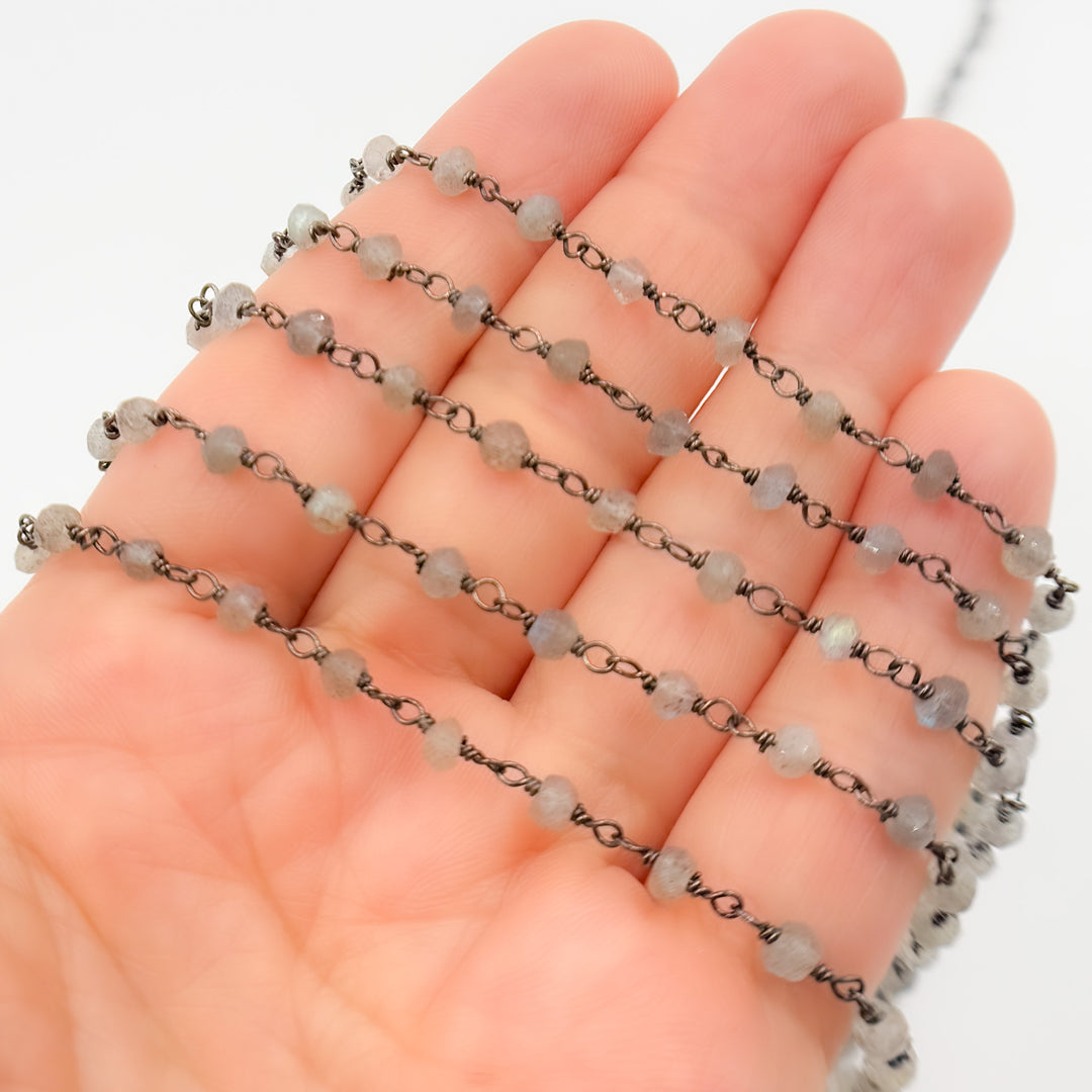 Labradorite Wire Wrap Chain