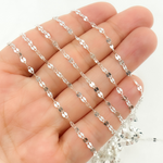 Load image into Gallery viewer, V197SS. Sterling Silver Flat Marina Link Chain

