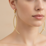 Load image into Gallery viewer, 15850018486. 14K Solid Gold Smooth and Textured Tube Hollow Dangle Leverback Earrings