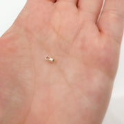 ECSS. 2MM White Sterling Silver End Cap