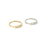 Load image into Gallery viewer, 14k Solid Gold Baguette Diamond Bars Ring. RN406669
