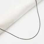 Load image into Gallery viewer, FZF20BR. Black Rhodium Sterling Silver Cable Necklace
