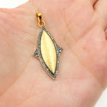 Load image into Gallery viewer, DP206. Diamond Sterling Silver Fancy Shape Pendant
