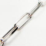 Load image into Gallery viewer, 080FVACLT5WG. 14K Solid White Gold Diamond Cut Paperclip Necklace