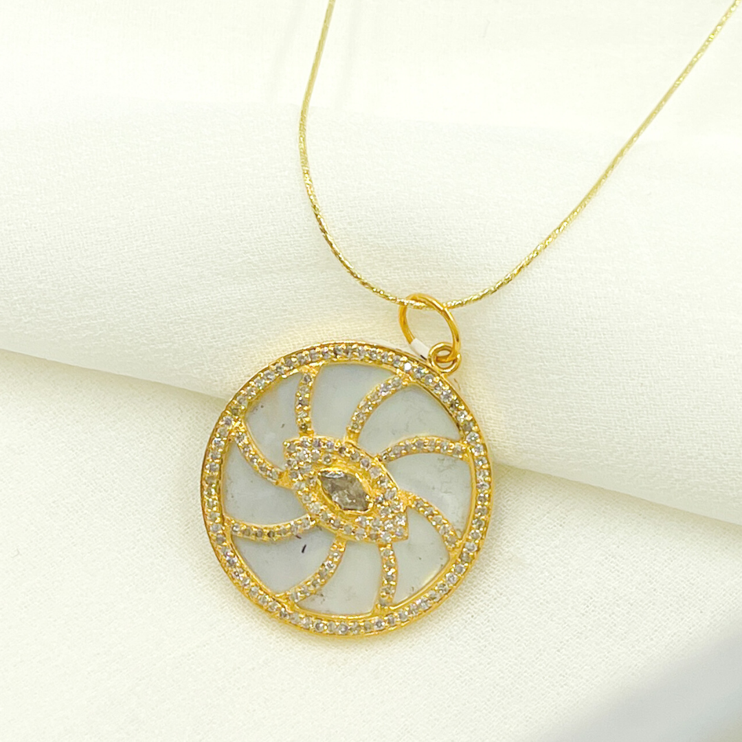 Shop Now 14K Gold Evil Eye Pendant