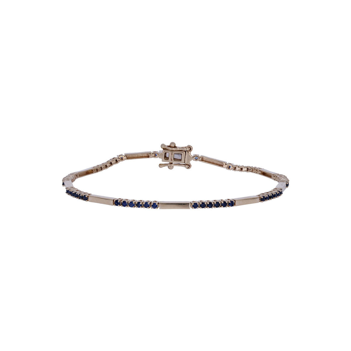 BFZ61295. 14K Solid Gold Gemstone Bar Bracelets