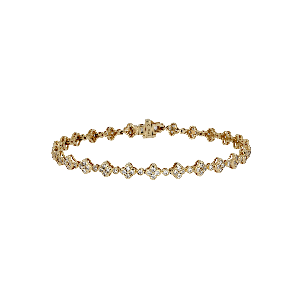 BFN61010. 14K Solid Gold Diamond Bracelet