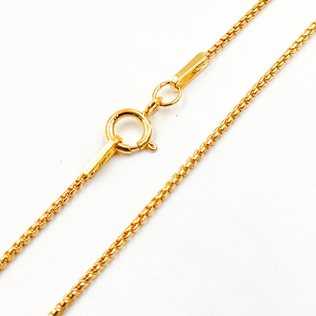 14k Gold Filled Box Finished Necklace