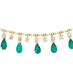 Load image into Gallery viewer, NFL71707EM. 14K Solid Gold Diamond and Gemstone Necklace
