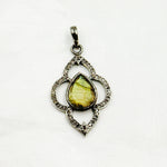 Load image into Gallery viewer, DP245. Diamond Sterling Silver Flower Pendant with Gemstone
