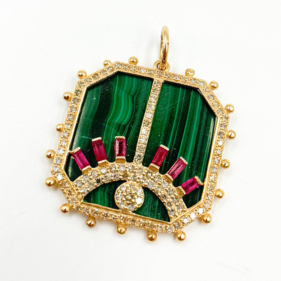 14K Gold Eye Pendants