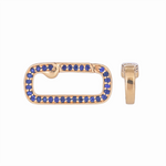 Load image into Gallery viewer, ASZ77067. 14K Solid Gold Oval Gemstone Clasp
