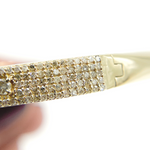 Load image into Gallery viewer, 14K Solid Gold Bangle with Diamonds. KG92
