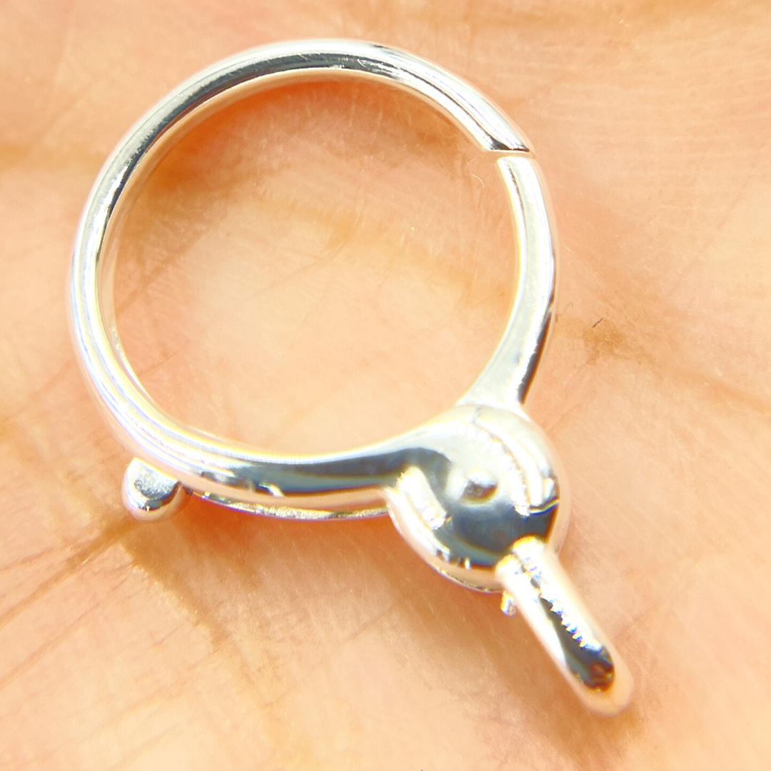 239. Sterling Silver Round Trigger Clasp