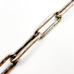 Load image into Gallery viewer, 351OX. Oxidized Sterling Silver Matt Paperclip Chain
