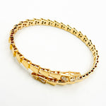 Load image into Gallery viewer, BNH68494. 14K Solid Gold Diamond Fancy Adjustable Bangle